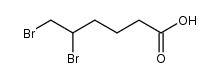 5,6-dibromohexanoic acid Structure