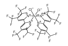 (Ru(4,4',5,5'-tetrakis(trifluoromethyl)-2,2'-bipyridine)2Cl2)结构式