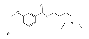 Ammonium, diethyl(4-hydroxybutyl)methyl-, bromide, m-anisate结构式