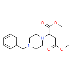 dimethyl 2-(4-benzylpiperazin-1-yl)butanedioate Structure
