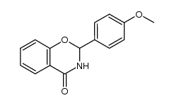 2-(4-methoxyphenyl)-2,3-dihydrobenzo[e][1,3]oxazin-4-one结构式