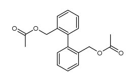 2,2'-Bis-acetoxymethyl-biphenyl结构式