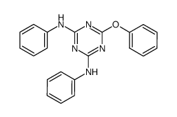 6-phenoxy-N,N'-diphenyl-[1,3,5]triazine-2,4-diamine Structure