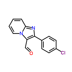 2-(4-Chlorophenyl)imidazo[1,2-a]pyridine-3-carbaldehyde结构式