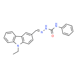 (2E)-2-[(9-ethyl-9H-carbazol-3-yl)methylidene]-N-phenylhydrazinecarboxamide结构式