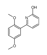 6-(2,5-dimethoxyphenyl)-1H-pyridin-2-one结构式