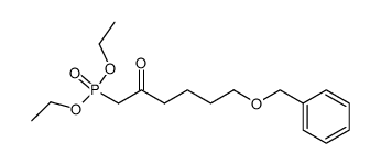 diethyl (6-benzyloxy-2-oxo-1-hexyl)phosphonate结构式