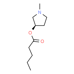 Pentanoic acid, (3R)-1-methyl-3-pyrrolidinyl ester (9CI) structure