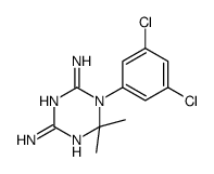 1-(3,5-dichlorophenyl)-6,6-dimethyl-1,3,5-triazine-2,4-diamine structure