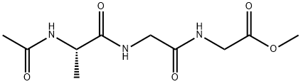 N-[N-(N-Acetyl-L-alanyl)glycyl]glycine methyl ester结构式