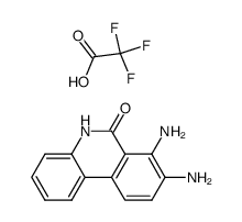 7,8-diamino-5H-phenanthridin-6-one trifluoroacetate salt Structure