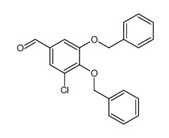 3-chloro-4,5-bis(phenylmethoxy)benzaldehyde结构式
