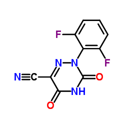 2-(2,6-Difluorophenyl)-3,5-dioxo-2,3,4,5-tetrahydro-1,2,4-triazine-6-carbonitrile Structure