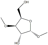 Methyl 3-O-methyl-α-D-xylofuranoside结构式