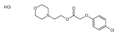 2-morpholin-4-ium-4-ylethyl 2-(4-chlorophenoxy)acetate,chloride Structure