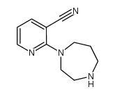 2-(1,4-二氮杂环庚烷-1-基)烟腈结构式