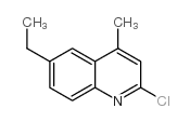 2-chloro-6-ethyl-4-methylquinoline structure