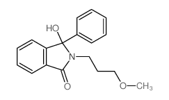 3-hydroxy-2-(3-methoxypropyl)-3-phenyl-isoindol-1-one Structure