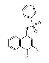 N-(3-chloro-4-oxonaphthalen-1(4H)-ylidene)benzenesulfonamide Structure