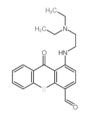 9H-Thioxanthene-4-carboxaldehyde, 1-[[2- (diethylamino)ethyl]amino]-9-oxo-结构式