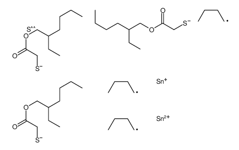 2-ethylhexyl 2-[dibutyl-[butyl-bis[[2-(2-ethylhexoxy)-2-oxoethyl]sulfanyl]stannyl]sulfanylstannyl]sulfanylacetate结构式