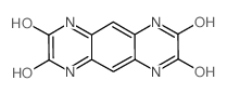 pyrazino[2,3-g]quinoxaline-2,3,7,8-tetrol (en)Pyrazino[2,3-g]quinoxaline-2,3,7,8(1H,4H)-tetrone, 6,9-dihydro- (en) Structure