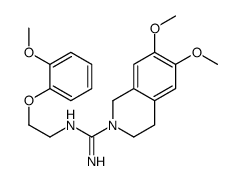 6,7-dimethoxy-N'-[2-(2-methoxyphenoxy)ethyl]-3,4-dihydro-1H-isoquinoline-2-carboximidamide Structure