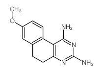 Benzo(f)quinazoline, 1,3-diamino-5,6-dihydro-8-methoxy- Structure