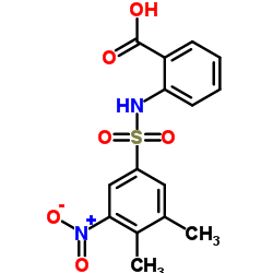 2-(3,4-Dimethyl-5-nitro-benzenesulfonylamino)-benzoic acid Structure