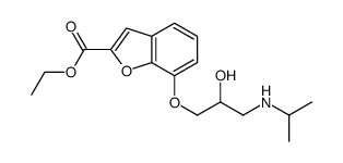 7-[2-Hydroxy-3-(isopropylamino)propoxy]-2-benzofurancarboxylic acid ethyl ester结构式