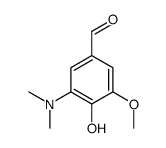 3-(dimethylamino)-4-hydroxy-5-methoxybenzaldehyde Structure