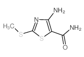 4-氨基-2-(甲基硫代)噻唑-5-羧酰胺结构式