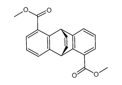 (9S,10S)-(-)-Dimethyl 9,10-Dihydro-9,10-ethenoanthracene-1,5-dicarboxylate结构式