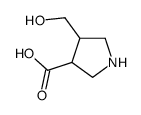 4-(hydroxymethyl)pyrrolidine-3-carboxylic acid Structure