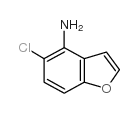 5-氯-1-苯并呋喃-4-胺结构式