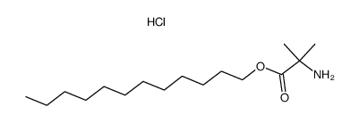 α-amino-isobutyric acid dodecyl ester, hydrochloride结构式