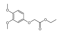 ethyl 2-(3,4-dimethoxyphenoxy)acetate结构式
