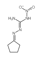 [[N-(cyclopentylideneamino)carbamimidoyl]amino]-hydroxy-oxo-azanium结构式