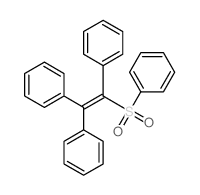 1,2,2-triphenylethenylsulfonylbenzene structure