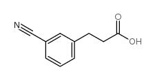 3-Cyanobenzenepropanoic acid Structure