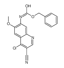 Benzyl (4-chloro-3-cyano-6-methoxy-7-quinolinyl)carbamate Structure