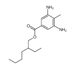 2-ethylhexyl 3,5-diamino-4-methylbenzoate structure