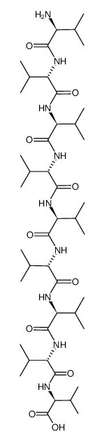 L-valyl-L-valyl-L-valyl-L-valyl-L-valyl-L-valyl-L-valyl-L-valyl-L-valine Structure