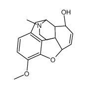 (5alpha,8beta)-6,7-didehydro-4,5-epoxy-3-methoxy-17-methylmorphinan-8-ol结构式