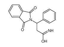 3-(1,3-dioxoisoindol-2-yl)-3-phenylpropanamide结构式