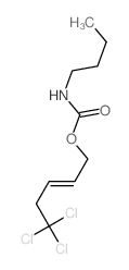 Carbamic acid, butyl-,5,5,5-trichloro-2-pentenyl ester (7CI,8CI)结构式
