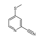 4-(METHYLTHIO)PICOLINONITRILE structure