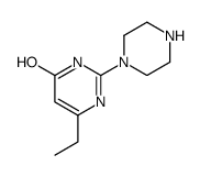 4(1H)-Pyrimidinone,6-ethyl-2-(1-piperazinyl)-(9CI)结构式