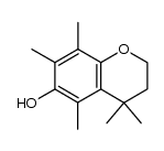 4,4,5,7,8-pentamethyl-chroman-6-ol结构式