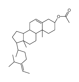 24-METHYLENE CHOLESTEROL ACETATE Structure